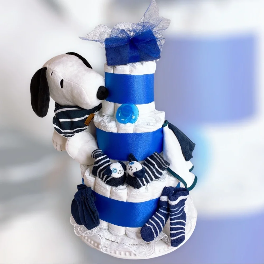 Puppy Diaper Cake, Doggy Diaper Cake